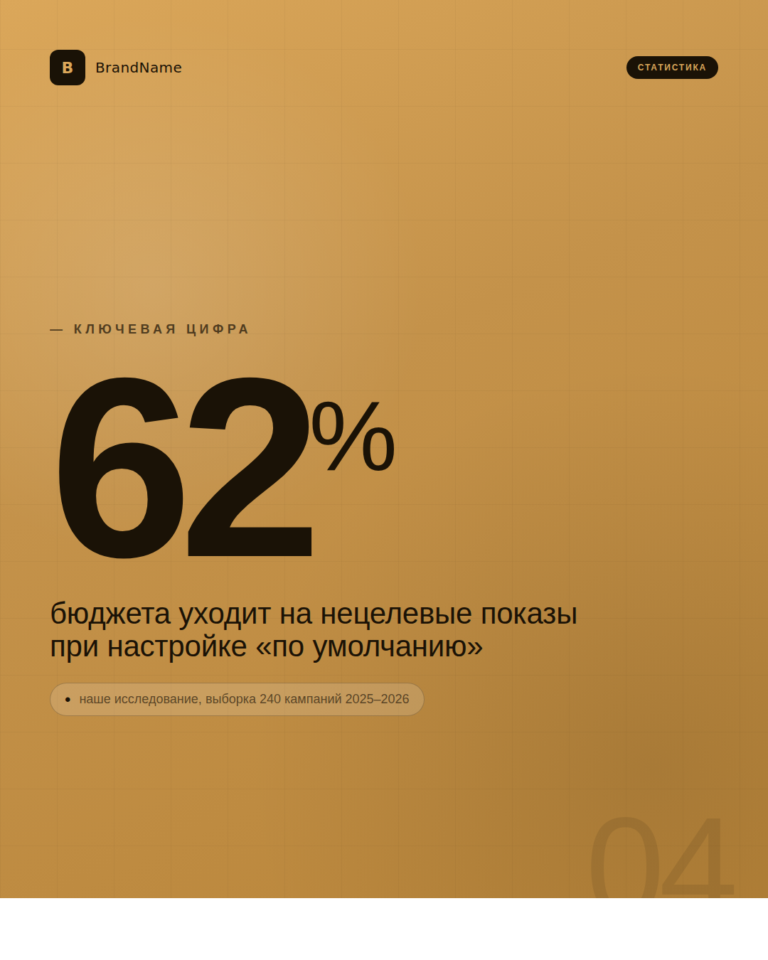 Ключевая цифра: 62% бюджета уходит на нецелевые показы